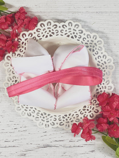 Back of the Birthday Cake Embroidered Moonstitch Bow Headband