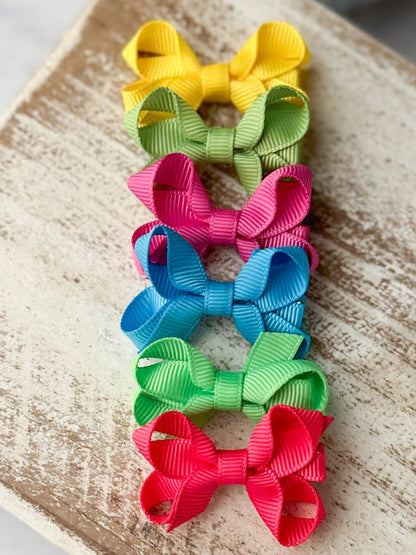 Bright Colors Baby Bow Variety pack