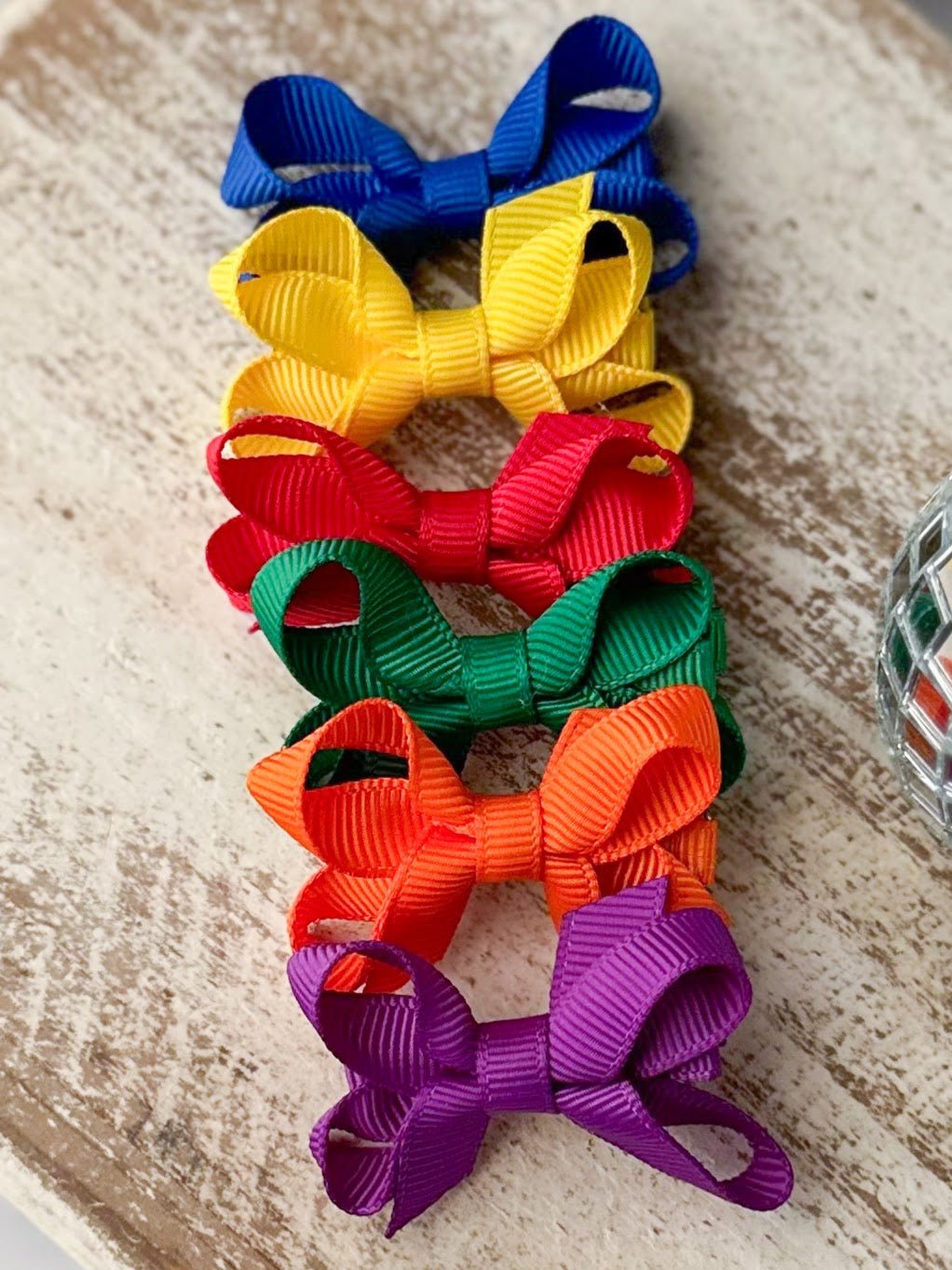 Rainbow bitty baby bow variety pack