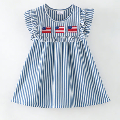 Classic Flag Stripe Dress on a white background