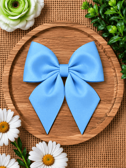 Boutique Short Tail Hair Bow | Girls Grosgrain Hair Bow