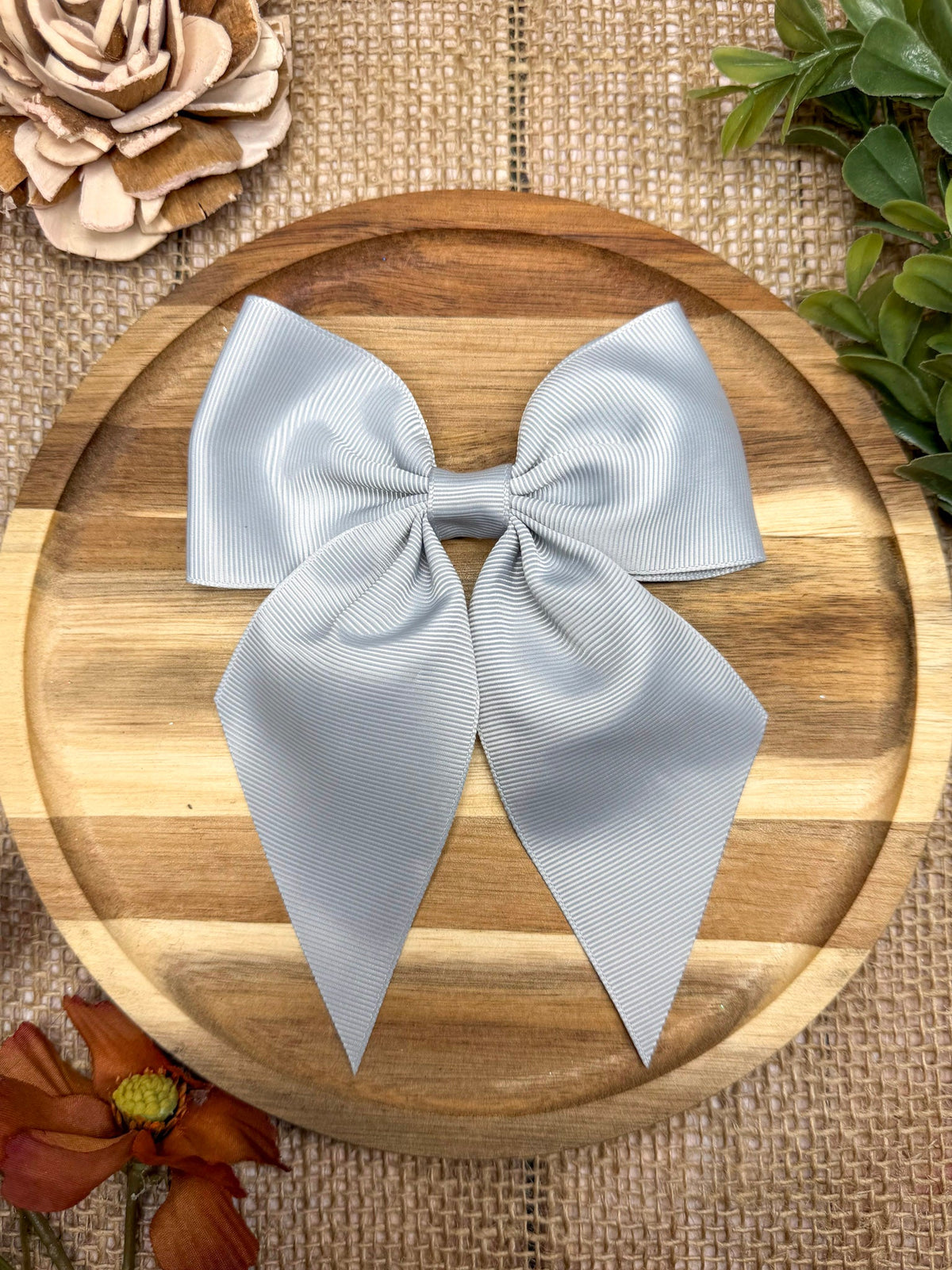 Boutique Short Tail Hair Bow | Girls Grosgrain Hair Bow