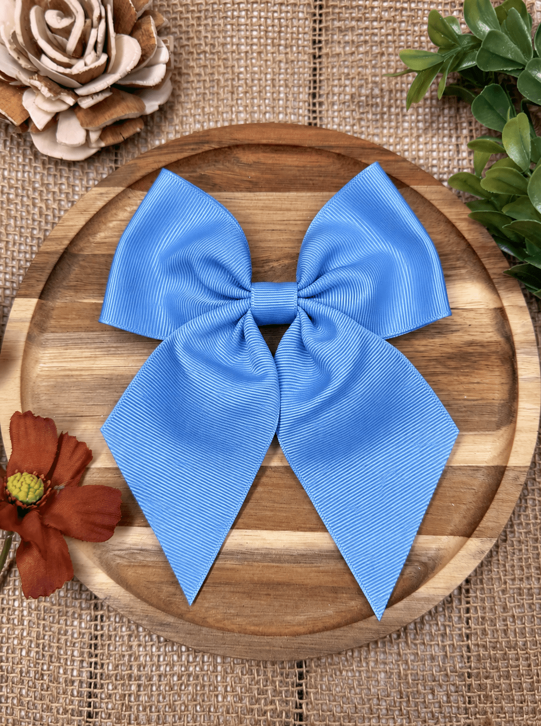 Boutique Short Tail Hair Bow | Girls Grosgrain Hair Bow