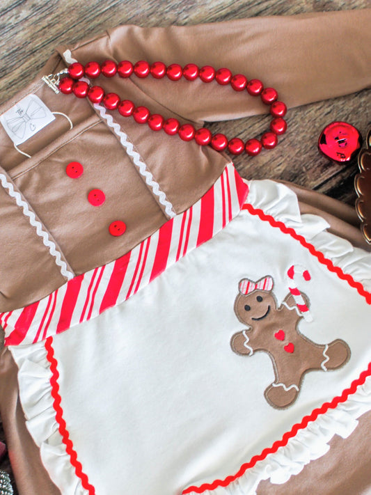Gingerbread Baker Apron Dress - Alternative view