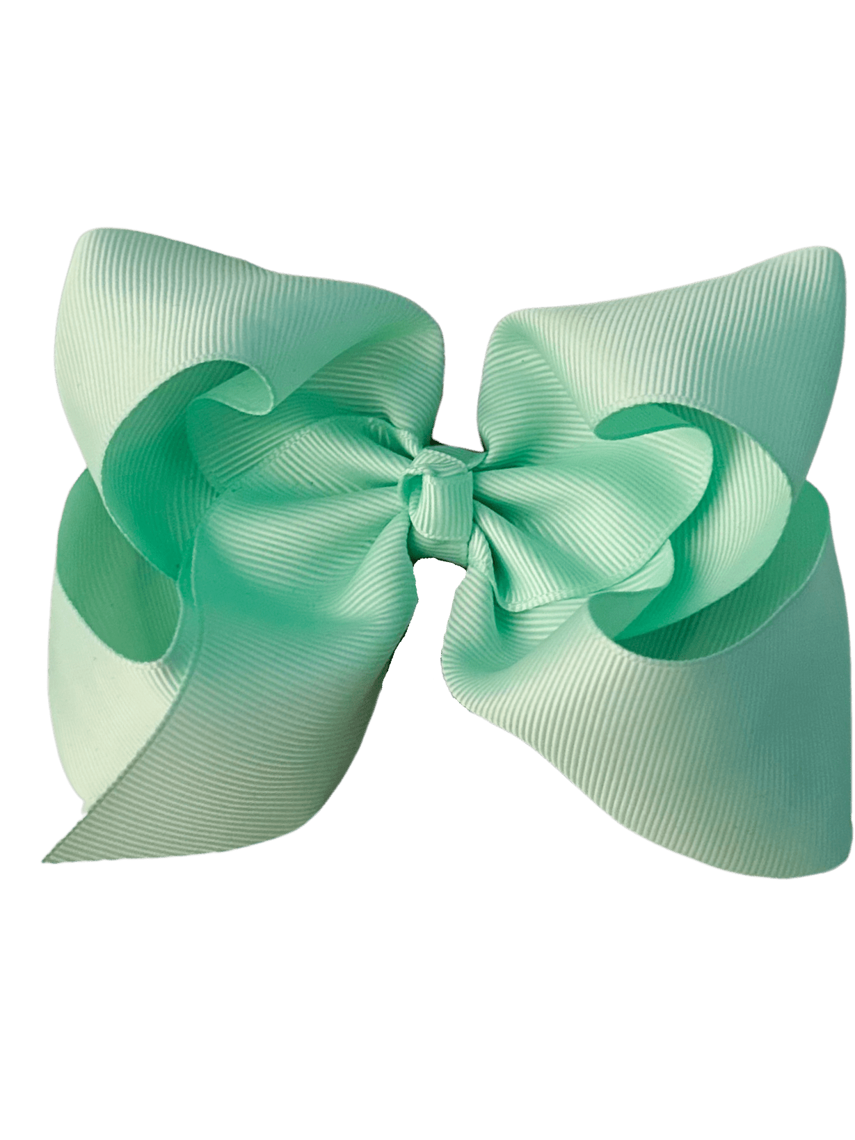 4.5" Hair Bows - Medium size Bows - aqua bow on white background