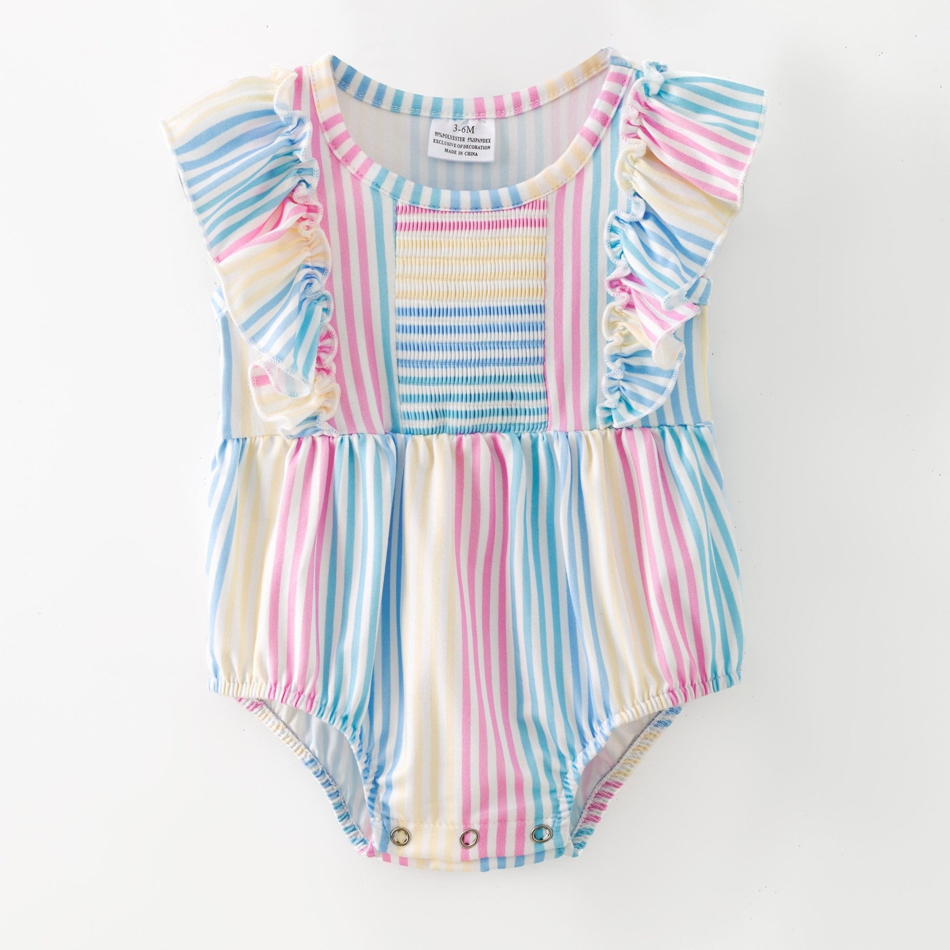 Classic Stripes Infant Romper girls boutique outfit set from The Hair Bow Company
