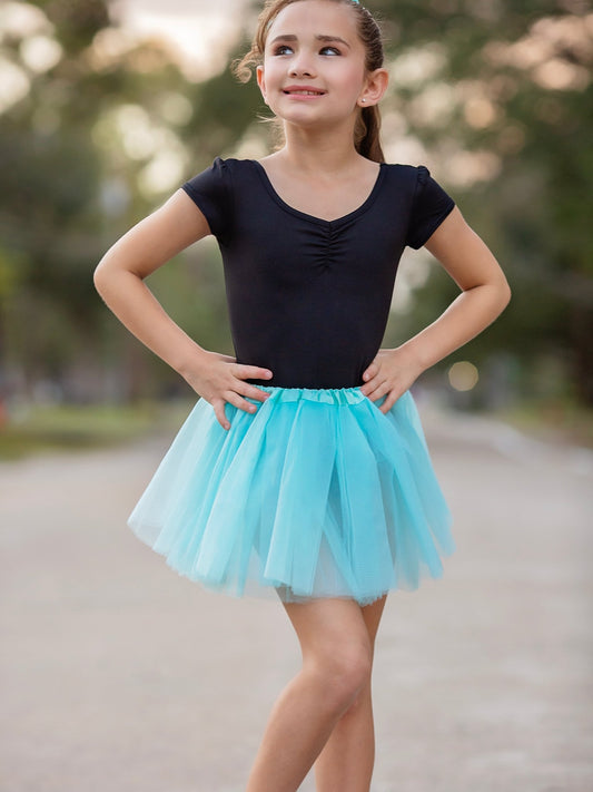 Girl wearing a light blue tutu - Alternative view