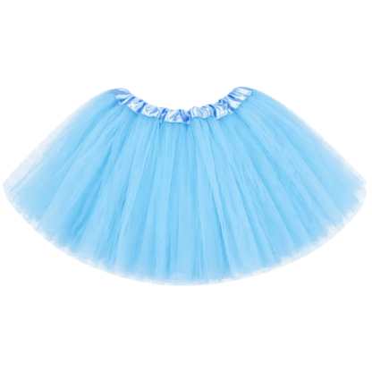 Light blue tulle tutu skirt