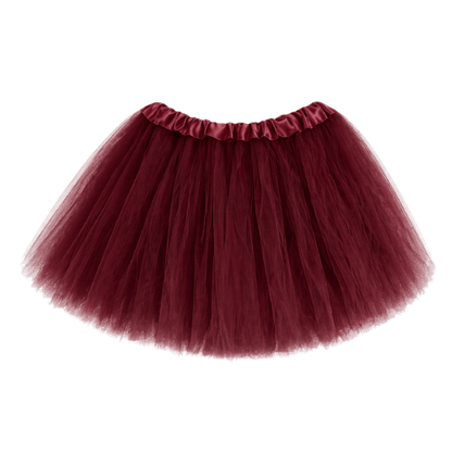 Maroon tulle tutu skirt