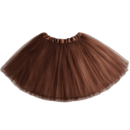 Brown tutu skirt on a white background
