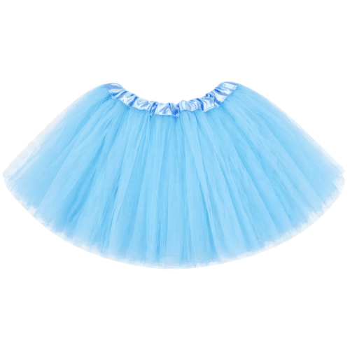 Light blue tutu skirt on a transparent background