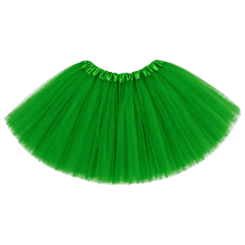 Green tutu skirt on a white background