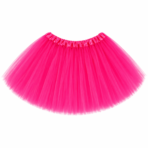 hot Pink tutu skirt on a white background