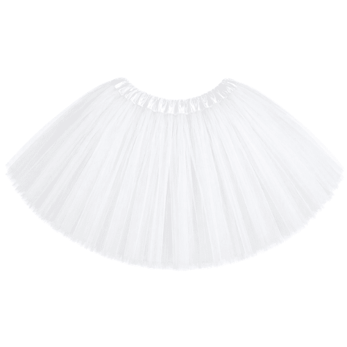 White tutu skirt on a white background