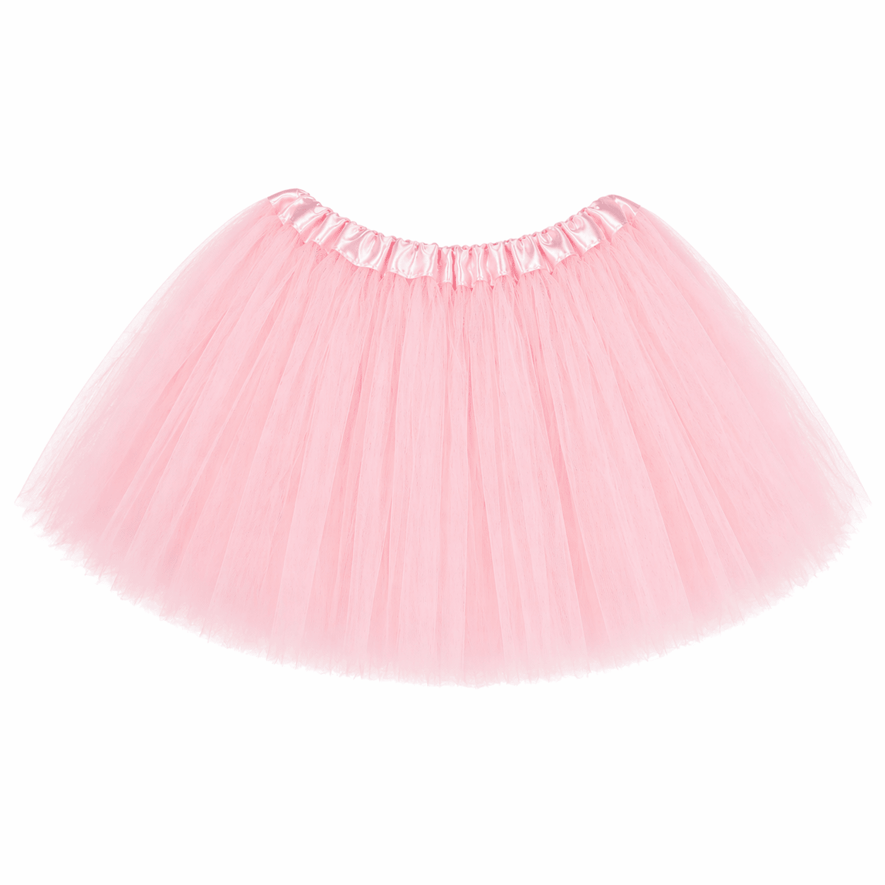Pink tutu skirt on a white background