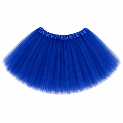 Blue tutu skirt on a white background