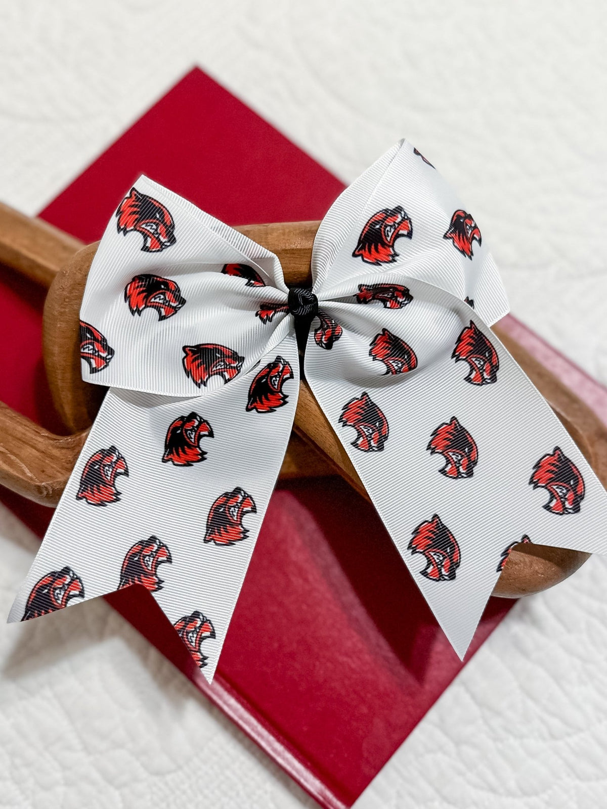 Clear Brook High School mascot cheer bow