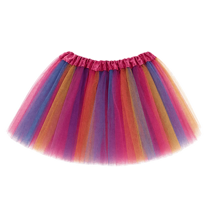 Colorful tutu skirt on a transparent background