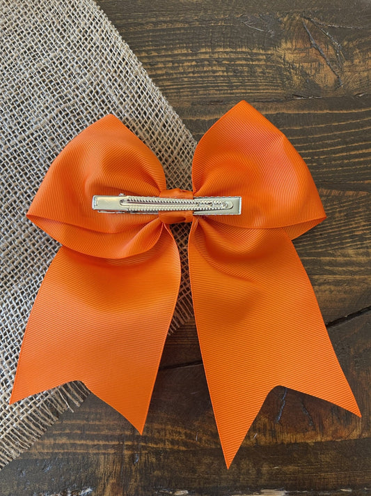 Dark Orange Cheer Bow - Alternative view