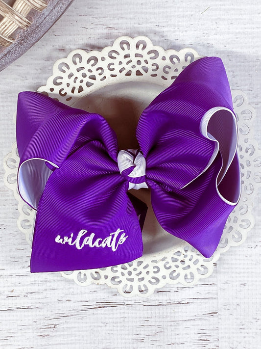 Double Layer Wildcats Large Hair Bow
