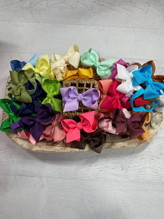 Assortment of Essential Grosgrain Hair Bow Headbands - Alternative view