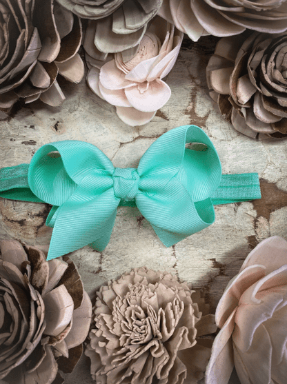 Mint Essential Grosgrain Hair Bow Headband