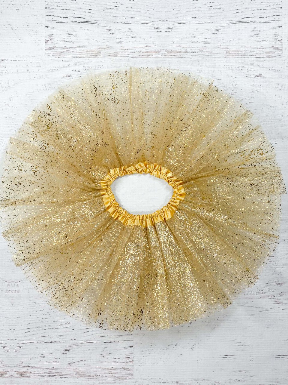 Gold sparkle tutu for babies
