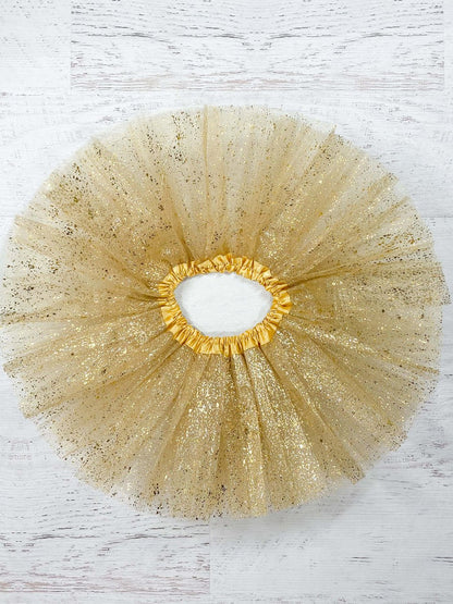 Gold sparkle tutu for babies