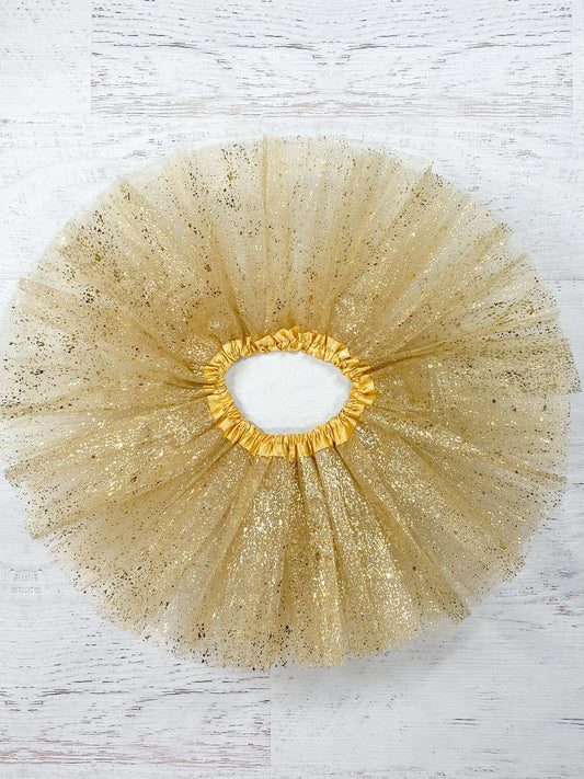 Gold sparkle tutu for babies - Alternative view