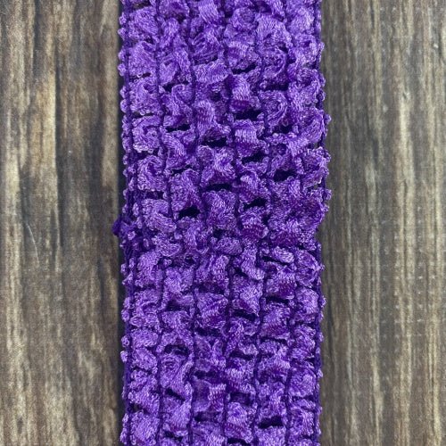 Purple Individual Crochet 1.5" Headband