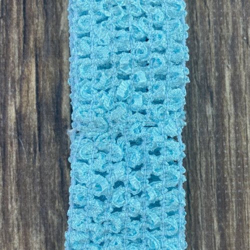 Sky Blue Individual Crochet 1.5" Headband