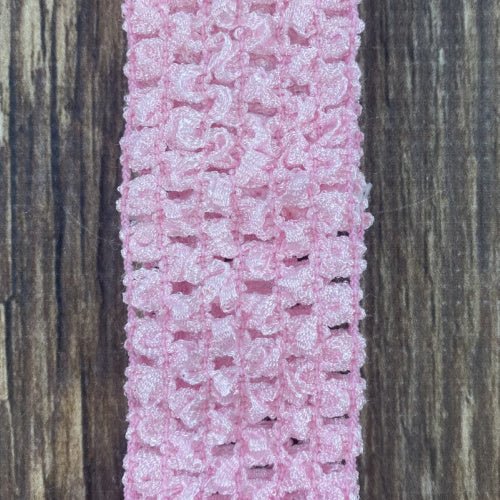 Light Pink Individual Crochet 1.5" Headband