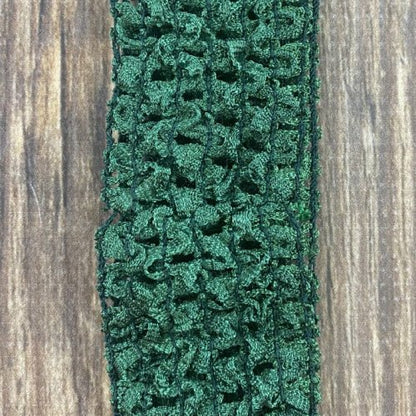 Hunter Green Individual Crochet 1.5" Headband