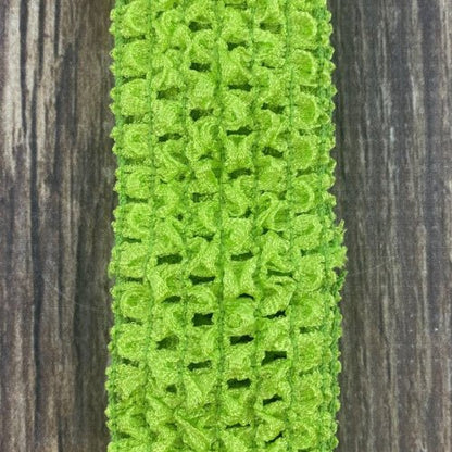 Lime Green Individual Crochet 1.5" Headband