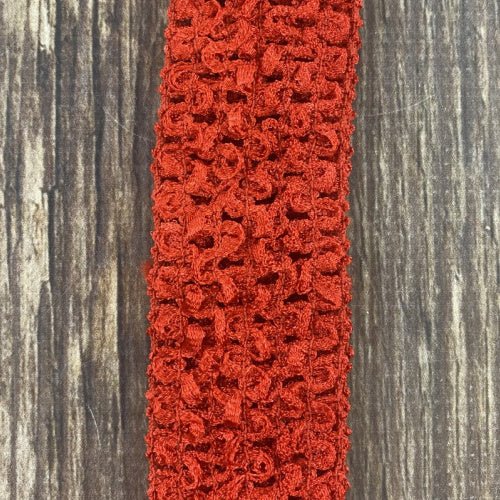 Red Individual Crochet 1.5" Headband
