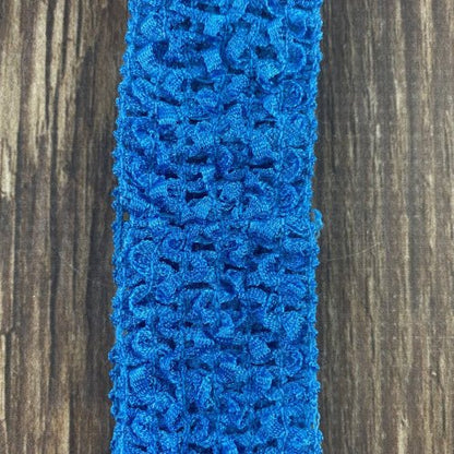 Ocean Blue Individual Crochet 1.5" Headband