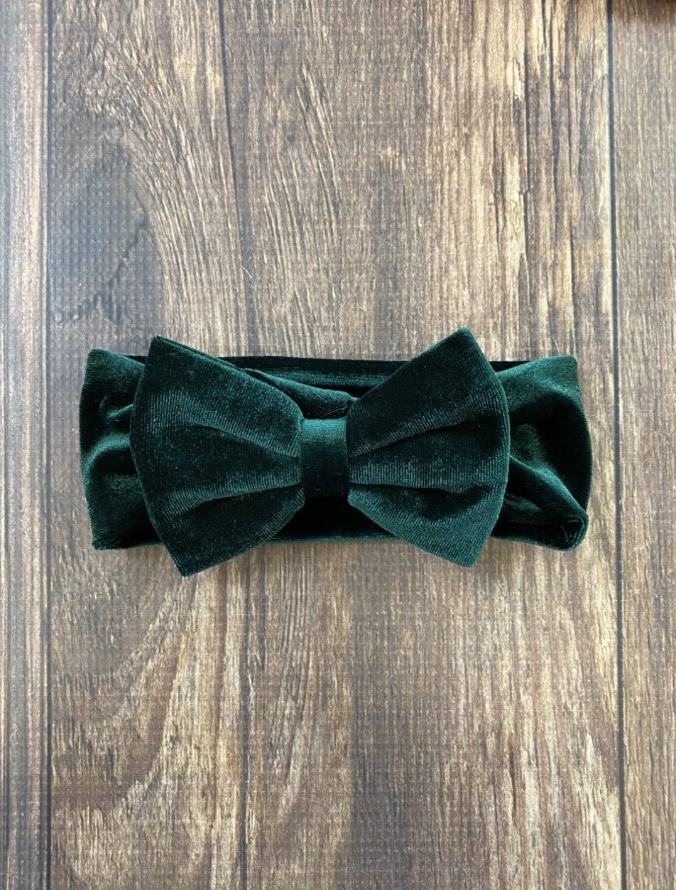 Infant Velvet Bow Headbands