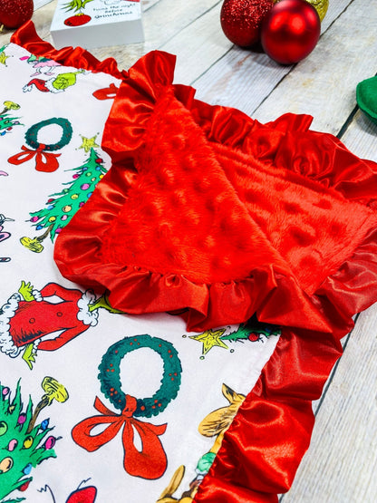 It's Grinchmas Time Baby Blanket