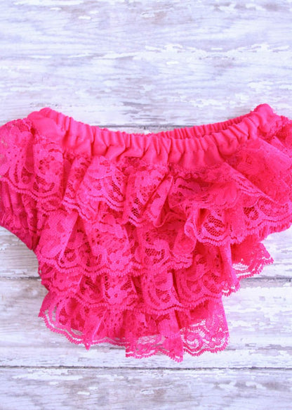 pink lace diaper cover 