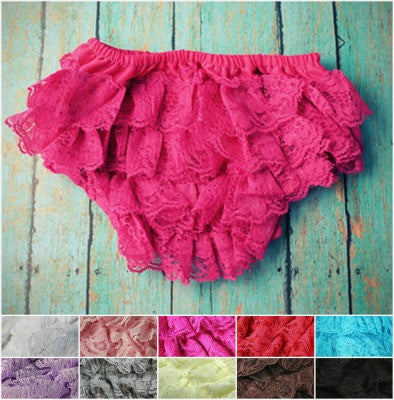Bloomers de encaje para bebé