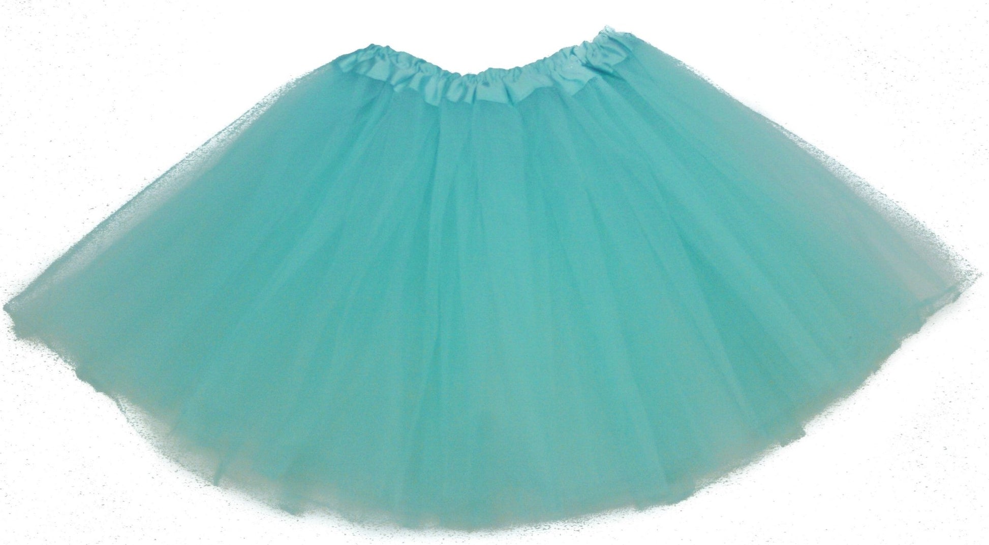 aqua tutu on white background
