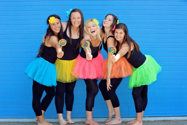 Fun run Tutus for Teens in neon colors and more!