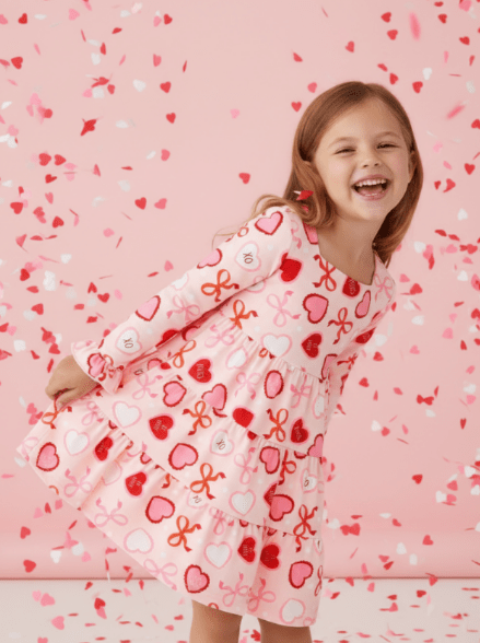 Lots of Love Tiered Twirl Dress
