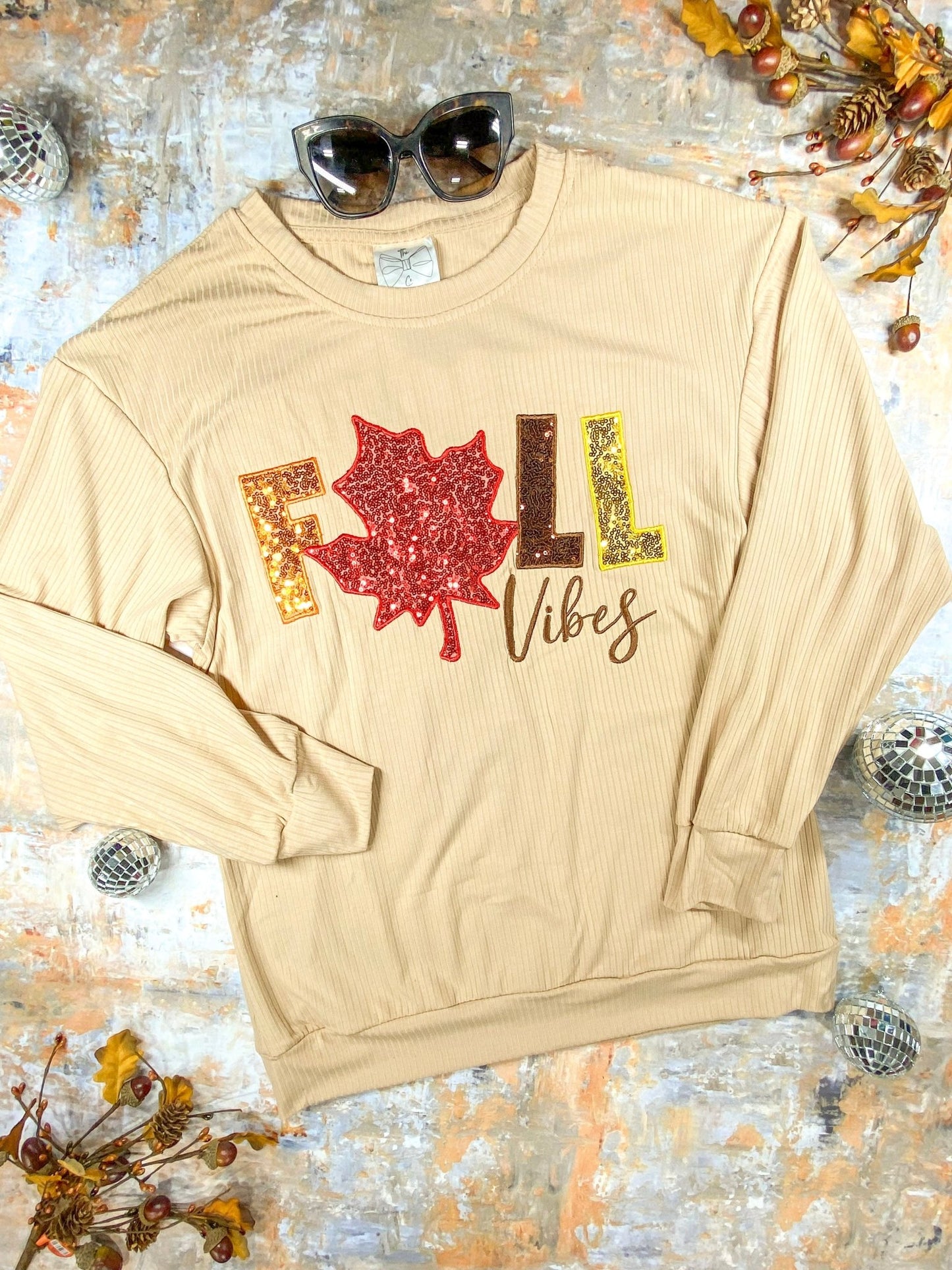 Womens Fall Vibes Long Sleeve