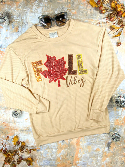 Womens Fall Vibes Long Sleeve
