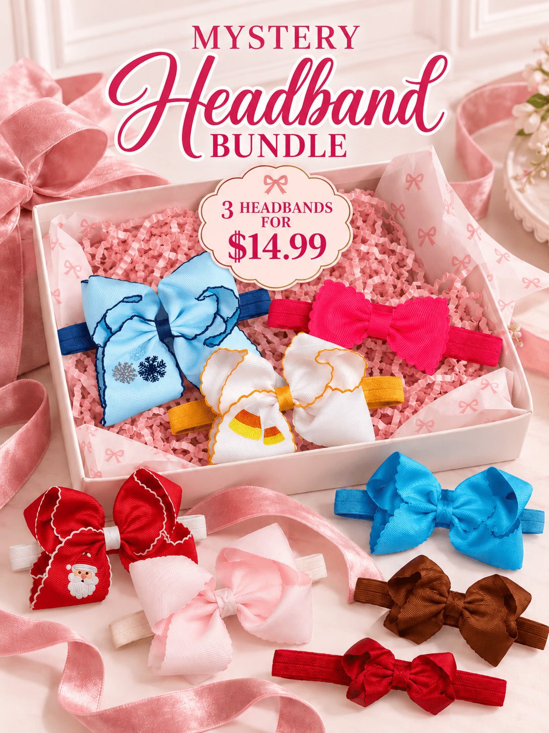Limited edition mystery bow headband bundles