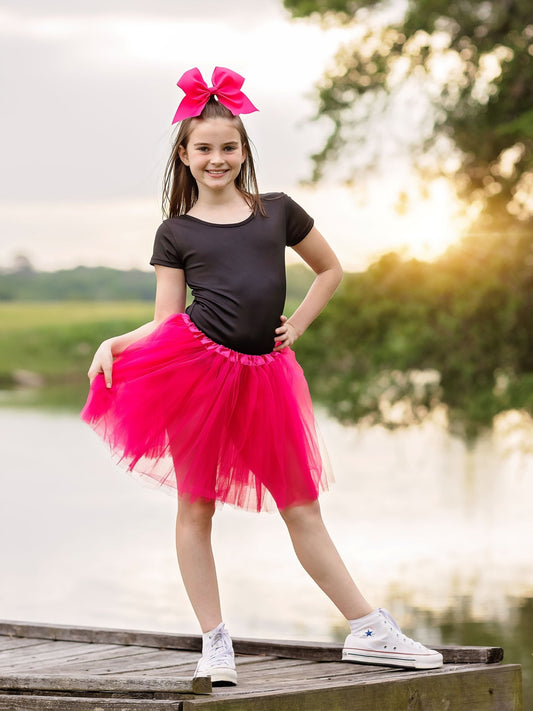 model wearing tutu