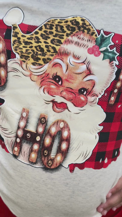 Vintage Santa Long Ruffled Sleeve