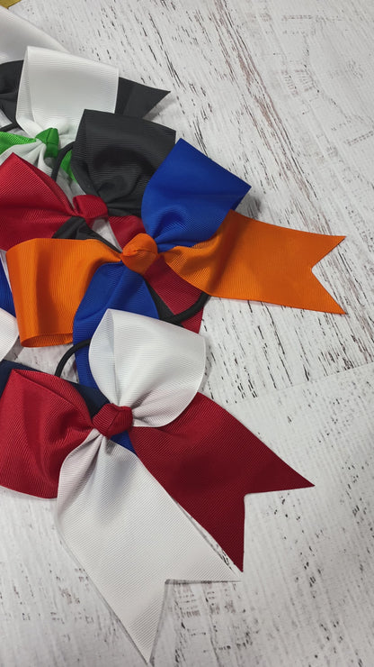 School Spirit Cheer Bows - Pony O - 6"