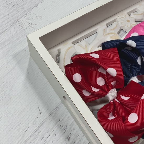 Polka Dot Hair Bow (All Colors Video)